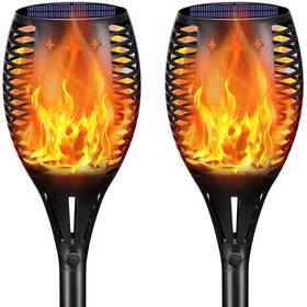 Youngpower 741416748857 Landscape Solar Torch Lights Waterproof Flickering Flames Torches Out