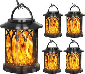 Yp91008-4p Youngpower Solar Flickering Flame Lantern Outdoor Lights Waterproof Hanging Lant
