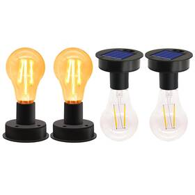 Dddp-6 Yulloyello 4 Pack Solar Light Replacement Top With Bulb Waterproof Parts For Diy Lanterns