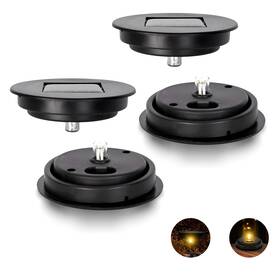 Sr-40-50-1 Yunjackeydz Solar Light Replacement Top 4 Pack Used To Replace Broken Black