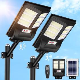 Gh-01-st Yusist 2 Pack Outdoor Waterproof 6500k 80000lm 756 Led Beads Dusk To Dawn Solar Floo