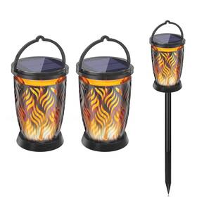 Yy-9605-10-1d Yuyotrre Hanging Solar Lights - Flickering Flame Garden Outdoor Waterpro