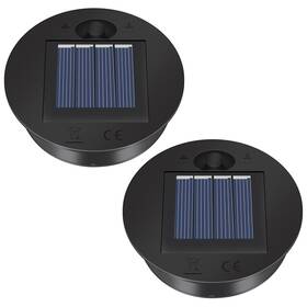 Yzerel 011579802317 2 Pack Solar Lights Replacement Top - 7 Lumens Led Panel Lantern Lid Li