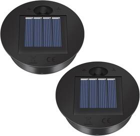 Yzerel 313093784758 2 Pack Solar Light Replacement Top - 7 Lumens Led Lantern Lid 2.76in