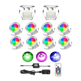 Yzgwzld 653846768261 Led Deck Lights Kitip67 Waterproof 1.18 Dimmable Stairs Light 10 Pack Low Volta