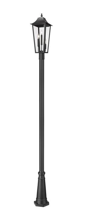 5008phbr-5011p-bk Z-lite 5008phbr-5011p Gannon 3 Light 121 Inch Tall Marine Grade Post - Black
