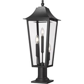 5008phbr-533pm-bk Z-lite Gannon Post Light Or Accessories Black