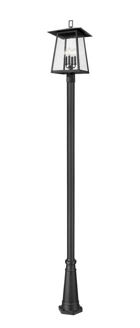 5015phbr-5011p-bk Z-lite 5015phbr-5011p Rainer 4 Light 119 Inch Tall Marine Grade Post - Black