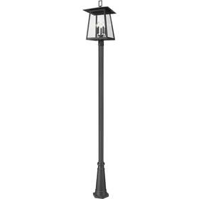 5015phxlr-519p-bk Z-lite Rainer Post Light Or Accessories Black