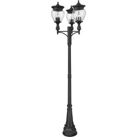 Z-lite 5016phbr-3-564p-bk Z-lite Davina Post Light Or Accessories Black