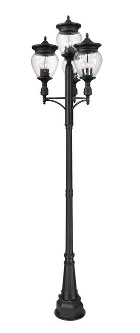 5016phbr-4-564p-bk Z-lite 5016phbr-4-564p Davina 16 Light 131 Inch Tall Marine Grade - Black