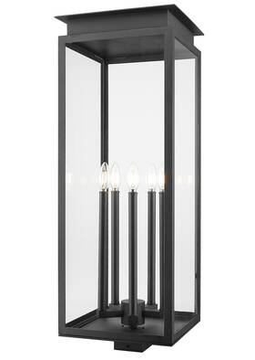 5018phxls-bk Z-lite 5018phxls Nova 5 Light 35 Inch Tall Post - Black