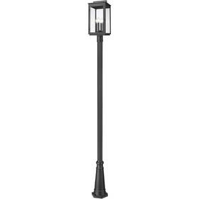 5019phbr-5011p-bk Z-lite Hartwell Post Light Or Accessories Sand Black