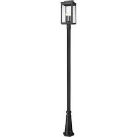 5019phbr-519p-bk Z-lite Hartwell Post Light Or Accessories Sand Black