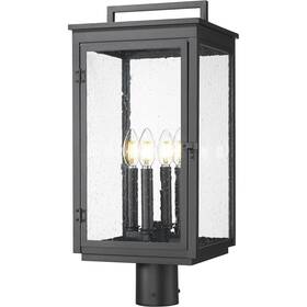 5019phbr-bk Z-lite Hartwell Post Light Or Accessories Sand Black