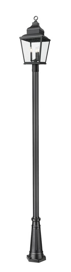 5029phbr-5011p-bk Z-lite 5029phbr-5011p Raphael 3 Light 122 Inch Tall Coastal Rated - Black