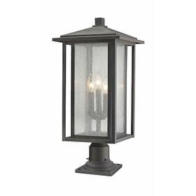554phxlr-533pm-orb Z-lite Aspen 3 Light Outdoor Pier Mounted Fixture Oil