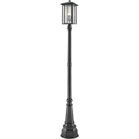 554phxlr-564p-bk Z-lite Aspen Post Light Or Accessories Black