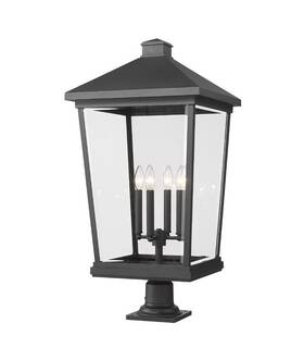 568phxxlr-533pm-bk Z-lite 568phxxlr-533pm Beacon 4 Light 33 Inch Tall Outdoor Pier Mount - Black