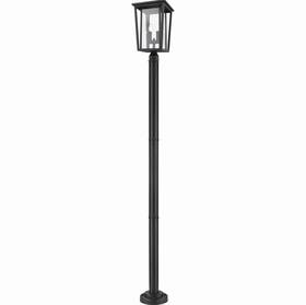 571phbr-567p-bk Z-lite Seoul Post Light Or Accessories Black