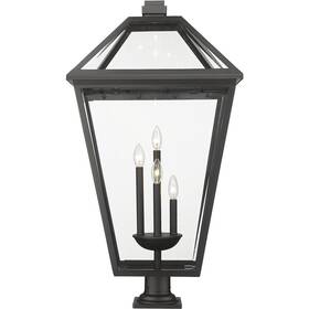 579phxlxr-533pm-bk Z-lite Talbot Post Light Or Accessories Black