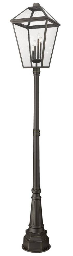 579phxlxr-564p-orb Z-lite 579phxlxr-564p Talbot 4 Light 117 Inch Tall Outdoor Single - Bronze