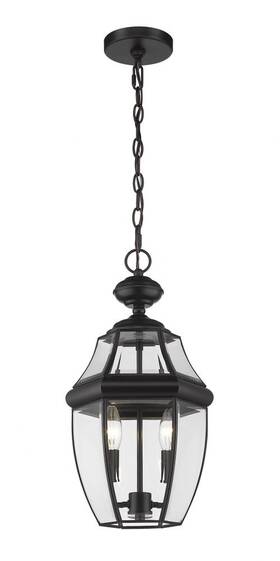 580chm-bk Z-lite - Westover 2 Light Outdoor Chain Mount Lantern In Tuscan Style 10