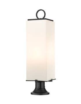 593phbr-553pm-bk Z-lite 593phbr-553pm Sana 3 Light 29 Inch Tall Outdoor Pier Mount - Black
