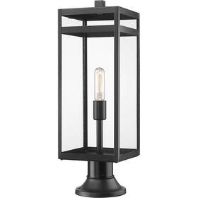 596phbr-553pm-bk Z-lite Nuri Post Light Or Accessories Black