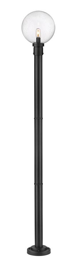 599phb-567p-bk Z-lite 599phb-567p Laurent 90 Inch Tall Post Light - Black