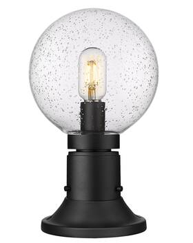 599phm-553pm-bk Z-lite 599phm-553pm Laurent 14 Inch Tall Pier Mount Post Light - Black
