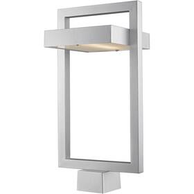 Z-lite 685659079500 566phbs-sl-led Luttrel Led 21.63 Inch Silver Outdoor Post Mount Fixture