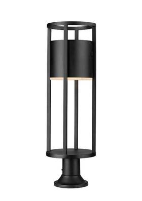 Z-lite 685659182972 517phb-553pm-led Luca 30 Inch Tall Led Pier Mount Post Light - Black