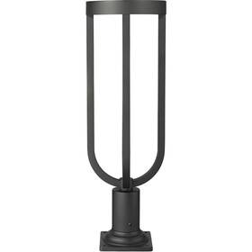 Z-lite 685659198126 5005phb-533pm-bk-led Leland Post Light Or Accessories Sand Black