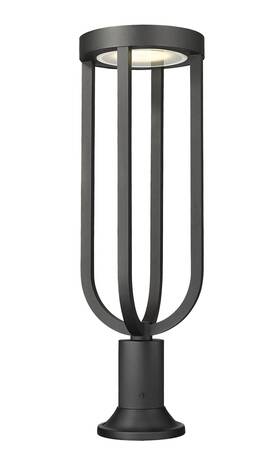 Z-lite 685659198133 5005phb-553pm-led Leland 29 Inch Tall Marine Grade Post Light - Black