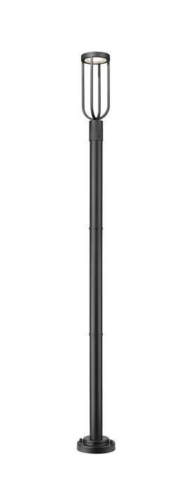 Z-lite 685659198171 5005phm-5012p-led Leland 92 Inch Tall Marine Grade Sand Blast - Black