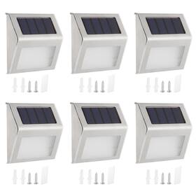 Zaplyte 655692147160 6pack Solar Lights Outdoor Waterproof Light Decor For Deck Step Stair