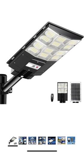 Vyd2025031202 Zarkure 32000lm Solar Street Lights Outdoor Waterproof 6500k 3500w Wide Angle Led Fl