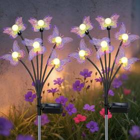 2butterflysl Zfnn Solar Garden Lights 2 Pack Butterfly Decor Outdoor Waterproof