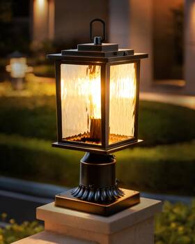A5509q1 Zillsea Dusk To Dawn Outdoor Post Light Oil-rubbed Bronze Pole Lantern With Pier Mou