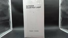 Zs1092x Zinnze Solar Lamp Post Light Outdoor Waterproof