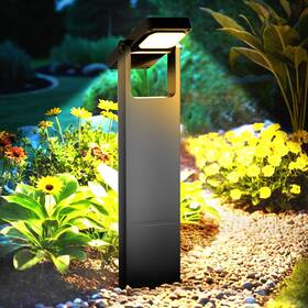 Zivasa 748327403240 Solar Pathway Lights Outdoor 4pack Adjustable Head Path