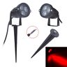Zk970205 Unbranded Led Red Landscape Accent Light Garden Yard Pathway Pond