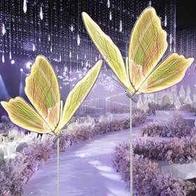 Zlpower 768556809613 Wedding Butterfly Floor Lamp Decoration Lights Creative Luminous Ce