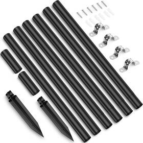 Zoohar 760627831868 Outdoor Light Pole Extension Kit - 55 Inch /4.6ft Stainless Steel Solar Lig