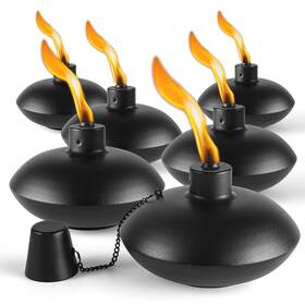 Torches18 Zszmfh Zmmyg-06 6 Pack Metal Table Top Oz Citronella Torches For Outside Refillable C
