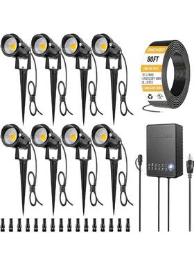 Zuckeo 313032721790 Deal All-in-one Landscape Lighting Kit 5w Led Low Voltage Lights See