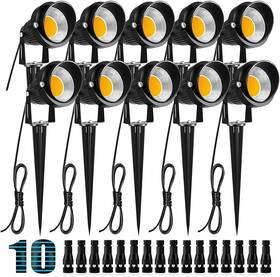 Z-c10wp Zuckeo 10w Low Voltage Landscape Lights Led Lighting With Connectors 1