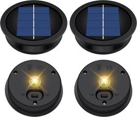 Zx-dch01 Zxyp 4 Pack Solar Light Replacement Top Panel For Outdoor Lights 3.23 Inc