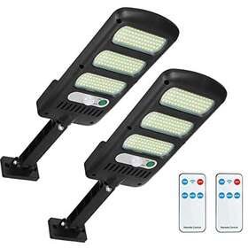 Zyuan88 Zywl2set1 Solar Street Lights Outdoor 2000lm 213 Leds Parking Lot 2 Pack